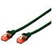 CAVO PATCH CAT 6 U / UTP CCA 3 mt, VERDE - Foto miniatura 1