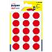 conf. 6 ff Etichette rotonde blister rossi diam 19 mm PSA19R - Foto miniatura 1