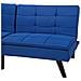 Divano Letto In Tessuto Blu Cobalto Ronne - Foto miniatura 31