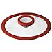 Coperchio Cm 16 12 O'clock Red Silicone, Vetro - Foto miniatura 1