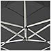 Gazebo Professionale Pieghevole in Alluminio 3x3 m Antracite - Foto miniatura 3
