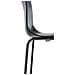 Sgabello Bar Hoover in Polipropilene I Sgabello Alto Design 4 Gambe in Metallo | Sedia Sgabello Impilabile con Schienale I Sgabello Bancone H 76 CM Nero Base Nero - Foto miniatura 5