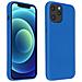 Cover Silicone Iphone 12 Pro Max Semi-rigida Opaca Soft Touch Blu - Foto miniatura 1
