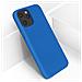 Cover Silicone Iphone 12 Pro Max Semi-rigida Opaca Soft Touch Blu - Foto miniatura 4
