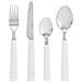 Fresia Set Di 24 posate Con Manico Bianco, Acciaio Inox, Bianco, 9 x 9 x 24 cm - Foto miniatura 1