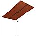 Ombrellone da Giardino Palo in Alluminio 180x110cm Terracotta - Foto miniatura 1