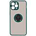Cover Iphone 11 Pro Bimateriale Anello Supporto Metallico Verde - Foto miniatura 1