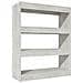 Libreria / divisorio Grigio Cemento 80x30x103cm Legno Multistrato - Foto miniatura 2