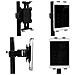 Supporto DMT1 per Tablet e Smartphone da 14,5 a 20,5 cm Colore Nero  - Foto miniatura 3
