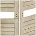 Divisorio A 3 Pannelli 105 X 165 Cm Legno Massello Di Paulownia - Foto miniatura 5