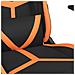 Sedia Gaming Massaggio Poggiapiedi Nero e Arancione Similpelle - Foto miniatura 9
