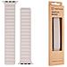 Cinturino 737 Originale Loop Leather Per Apple Watch 1-2-3-4-5-6-7-se 42 44 45mm Begie - Foto miniatura 1
