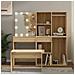 Set Tavolo Da Toeletta Con Led Rovere Sonoma Legno Multistrato - Foto miniatura 3