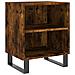 Comodini Rovere Fumo 2 Pz 40x30x50 Cm In Legno Multistrato - Foto miniatura 3