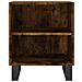 Comodini Rovere Fumo 2 Pz 40x30x50 Cm In Legno Multistrato - Foto miniatura 4