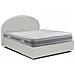 Letto Matrimoniale Conny, Letto Contenitore Con Rivestimento In Ecopelle, 100% Made In Italy, Apertura Frontale, Adatto Per Materasso Cm 160x190, Bianco - Foto miniatura 2