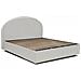Letto Matrimoniale Conny, Letto Contenitore Con Rivestimento In Ecopelle, 100% Made In Italy, Apertura Frontale, Adatto Per Materasso Cm 160x190, Bianco - Foto miniatura 3