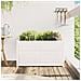 Fioriera Da Giardino Bianca 90x50x50 Cm Legno Massello Di Pino - Foto miniatura 2