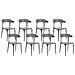 Set Di 8 Sedie Da Pranzo Grigio Gubbio - Foto miniatura 7