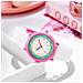 Orologio Quartz Per Bambini Impermeabile Modello Flex, Bianco / Rosa - Foto miniatura 3