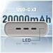 Batteria Portatile EB-P4520XUEGEU 20000 mAh USB Tipo C Colore Beige - Foto miniatura 3