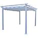 Gazebo Pergola Da Esterno 3x4 Mt In Alluminio Con Telo In Poliestere Good Summer - White - Foto miniatura 1