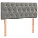 Letto A Molle Materasso E Led Grigio Chiaro 90x190 Cm Velluto - Foto miniatura 6