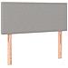 Letto A Molle Materasso E Led Grigio Chiaro 90x190 Cm Tessuto - Foto miniatura 6