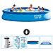 Piscina Fuori Terra - In Giro - 457x457x84 Cm - Blu - Include Accessori Coordinati Cb88 - Foto miniatura 1