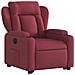 Lusso Casadino -  Poltrona Alzapersona Reclinabile Elettrica Rosso Vino Tessuto - Foto miniatura 3