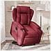 Lusso Casadino -  Poltrona Alzapersona Reclinabile Elettrica Rosso Vino Tessuto - Foto miniatura 8