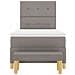 Letto a Box Spring con Materasso e Panchina Tortora 80x200 cm Tessuto - Foto miniatura 9