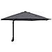Ombrello da Patio Antracite Acciaio Verniciato a Polvere, Poliestere - Foto miniatura 1
