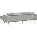 Divano in tessuto con cuscino 3 pcs Grigio Nuvola 208 cm Tessuto - Foto miniatura 6
