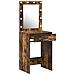 Toeletta con luci LED Rovere Affumicato 50x41x135 cm - Foto miniatura 4