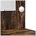 Toeletta con luci LED Rovere Affumicato 50x41x135 cm - Foto miniatura 9
