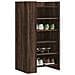 Scarpiera Rovere Marrone 52x37,5x100 cm in Legno Multistrato - Foto miniatura 2
