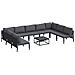 Set Divano da Giardino 10 pcs Antracite Acciaio - Foto miniatura 1