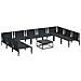 Set Divano da Giardino 10 pcs Antracite Acciaio - Foto miniatura 5