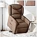 Poltrona Alzapersona Reclinabile Elettrica Marrone Tessuto - Foto miniatura 2