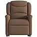 Poltrona Alzapersona Reclinabile Elettrica Marrone Tessuto - Foto miniatura 5