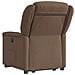 Poltrona Alzapersona Reclinabile Elettrica Marrone Tessuto - Foto miniatura 7