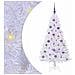 Albero di Natale artificiale Bianco 150 cm PVC e Acciaio - Foto miniatura 1