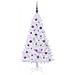 Albero di Natale artificiale Bianco 150 cm PVC e Acciaio - Foto miniatura 3