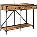Tavolo consolle con cassetto Legno vecchio 100 x 39 x 78,5 cm - Foto miniatura 5