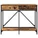 Tavolo consolle con cassetto Legno vecchio 100 x 39 x 78,5 cm - Foto miniatura 6