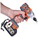 Chiave A Impulsi A Batteria 21v Orange Doberman - 350 Nm, 2x Batterie 4ah, Set Accessori | Alta Potenza E Durata | Uso Versatile - Foto miniatura 2