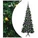 Albero di Natale Artificiale Angolare con 300 LED Verde 180 cm - Foto miniatura 1