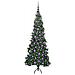 Albero di Natale Artificiale Angolare con 300 LED Verde 180 cm - Foto miniatura 3