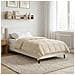 Duvet Estivo Crema 140 x 220 cm Microfibra e Fleece Teddy - Foto miniatura 2